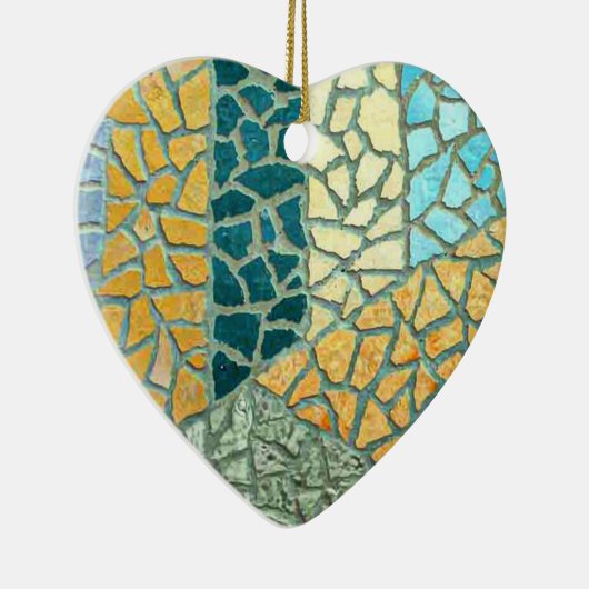 Aquarellmalerei Stone Mosaik + Ihre Ideen Keramikornament (Rechts)