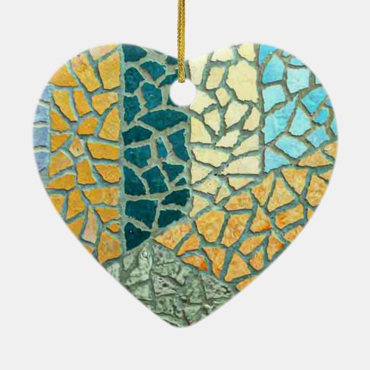 Aquarellmalerei Stone Mosaik + Ihre Ideen Keramikornament (Hinten)