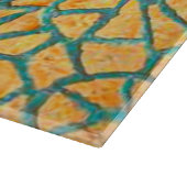 Aquarellmalerei Stone Mosaik + Ihre Ideen Schneidebrett (Ecke)