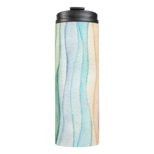 Aquarellmalerei Thermosbecher (Vorderseite)