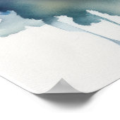 Aquarellmalerei Venezianische Maske V Poster (Ecke)