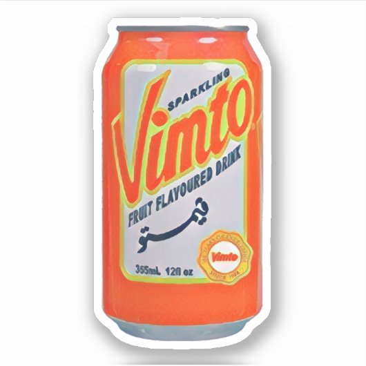Aquarellmalerei Vimto Can Arab Aufkleber (Vorderseite)
