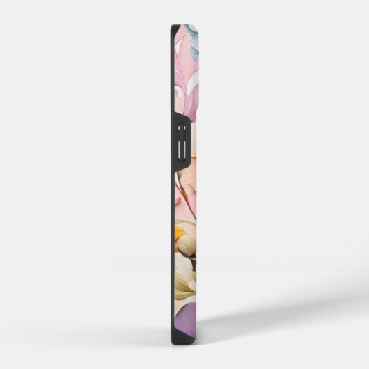 Aquarellmalerei von Blume. iPhone Hülle (Rechte Seite)