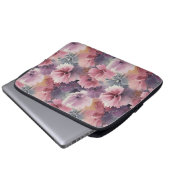 Aquarellmalerei von Weichblättern Laptopschutzhülle (Vorne Knopf)