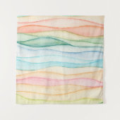 Aquarellmalerei Wandteppich (Vorderseite (Horizontal))