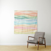 Aquarellmalerei Wandteppich (Beispiel (Horizontal))