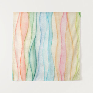 Aquarellmalerei Wandteppich