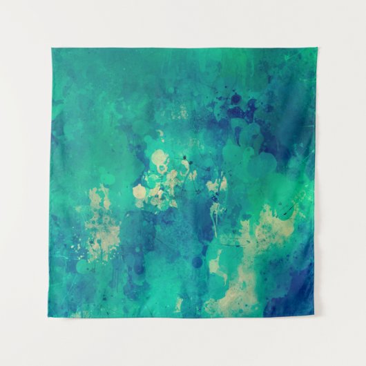 Aquarellmalerei Wandteppich (Vorderseite)