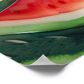 Aquarellmalerei Watermelon Poster (Ecke)