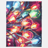 Aquarellmalerei Weihnachten Weihnachtsfeiertag Str Fleecedecke (Vorderseite)