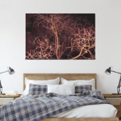 Aquarellmalerei Winterbaum bei Nacht Leinwanddruck (Insitu (Schlafzimmer))