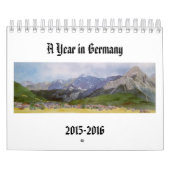 Aquarellmalereien der deutschen Landschaften Kalender (Titelbild)