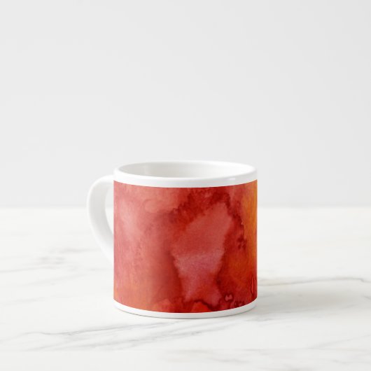 Aquarellmalereihintergrund Espressotasse (Vorderseite Links)