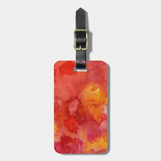 Aquarellmalereihintergrund Gepäckanhänger (Vorderseite vertikal)