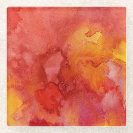Aquarellmalereihintergrund Glasuntersetzer (Vorderseite)