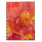 Aquarellmalereihintergrund Notizblock (Vorderseite)