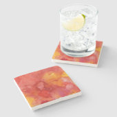 Aquarellmalereihintergrund Steinuntersetzer (Seitenansicht)