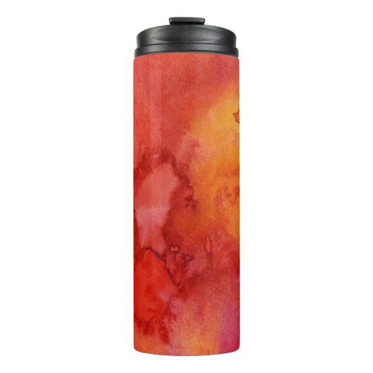 Aquarellmalereihintergrund Thermosbecher (Vorderseite)