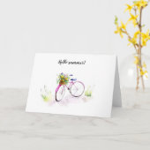 Aquarellmalte Illustrationskarte Karte (Gelbe Blume)