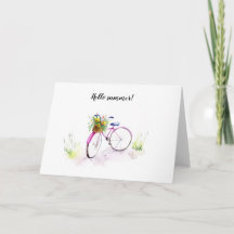 Aquarellmalte Illustrationskarte