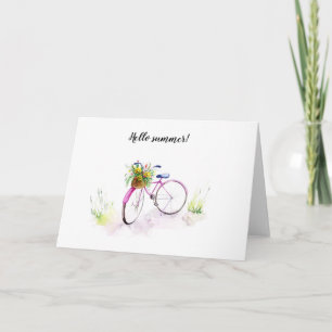 Aquarellmalte Illustrationskarte Karte