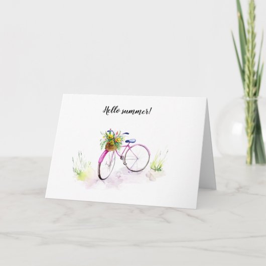 Aquarellmalte Illustrationskarte Karte (Vorderseite)