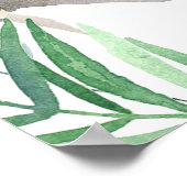 Aquarellmama und Baby Sloth Poster (Ecke)