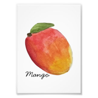 Aquarellmango Print Fotodruck