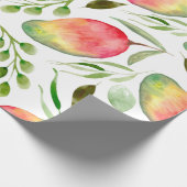 Aquarellmangos | Muster | Obst Geschenkpapier (Ecke)