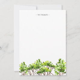 Aquarellmangroven Personalisierte Mitteilungskarte