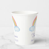 Aquarellmännchen Neutrale Babydusche Pappbecher (Rechts)