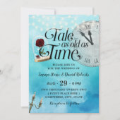 Aquarellmärchen so alt wie die Hochzeit der Märche Einladung (Vorderseite)