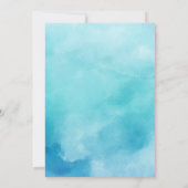 Aquarellmärchen so alt wie die Hochzeit der Märche Einladung (Rückseite)