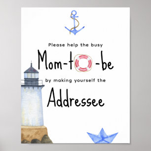 Aquarellmarineinfanterie - Mama zu erreichen Poster