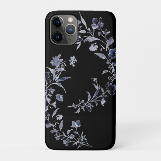Aquarellmariner Indigo Blumenchor Case-Mate iPhone Hülle (Rückseite)