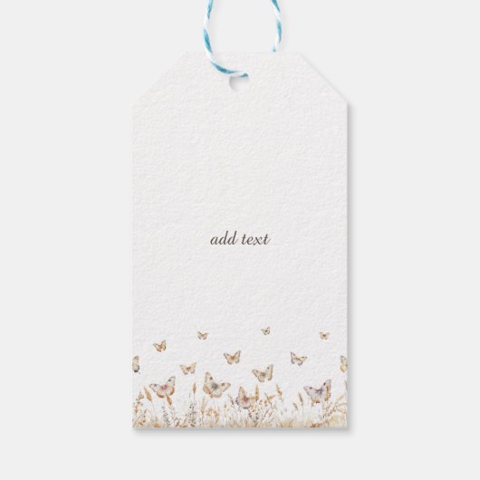 Aquarellmärsche Geschenkanhänger (Rückseite)