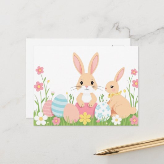 Aquarellmast-Postkarte Postkarte (Vorderseite/Rückseite Beispiel)