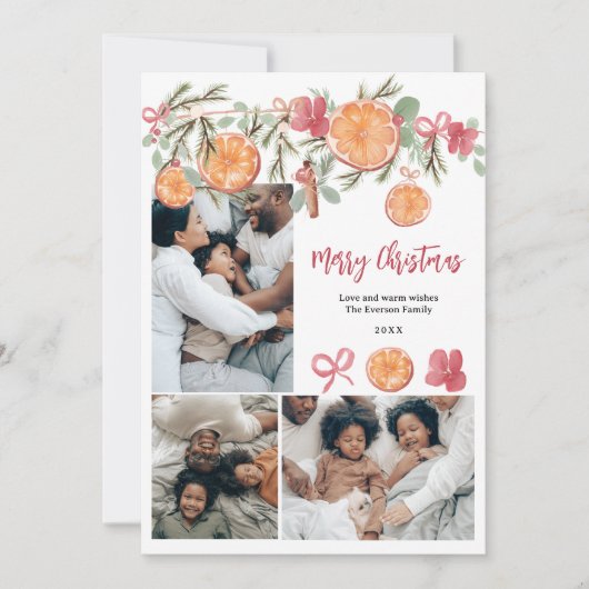 Aquarellmauer 5 Foto Weihnachten (Vorderseite)