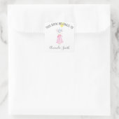 Aquarellmaus - Buchzeichen Quadratischer Aufkleber (Tasche)