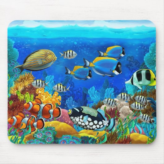 Aquarellmaus Mousepad (Vorne)