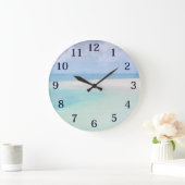 Aquarellmeere Große Wanduhr (Zuhause)