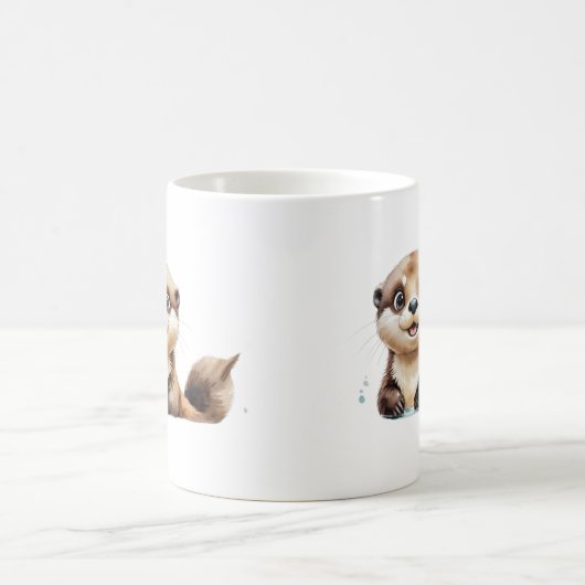 Aquarellmeere Otter Tasse - Ocean Lover Geschenk (Mittel)
