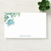 Aquarellmeerküste Tropische Vegetation Post-it Klebezettel (Büro)