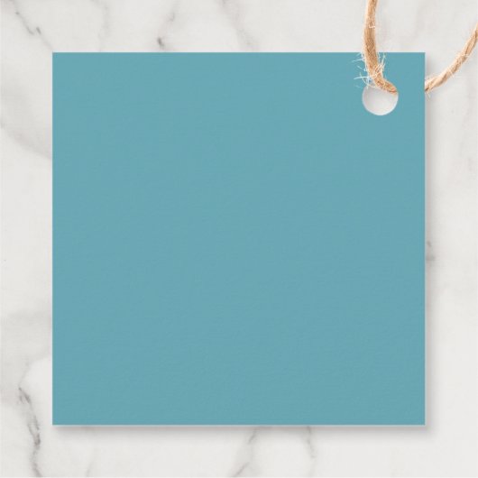 Aquarellmeerschildkröte - Liebesmarken Geschenkanhänger (Rückseite)