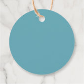 Aquarellmeerschildkröte - Liebesmarken Geschenkanhänger (Rückseite)