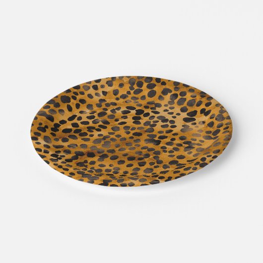 Aquarellmesse Druck Pappteller (Schrägansicht)