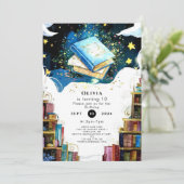 Aquarellmesse Kinder Storybook Geburtstag Einladung (Stehend Vorderseite)