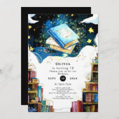 Aquarellmesse Kinder Storybook Geburtstag Einladung (Vorne/Hinten)