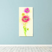 Aquarellmohn 2 leinwanddruck (Insitu (Holzboden))