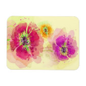 Aquarellmohn 2 magnet (Horizontal)